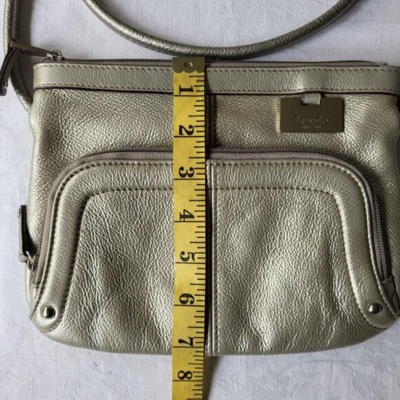 Leather Metallic Tignanello Crossbody Bag - Picture 11 of 11